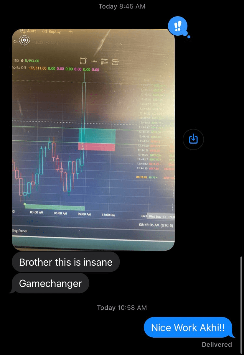 Student review screenshot 14 from Stackmode trading mentorship