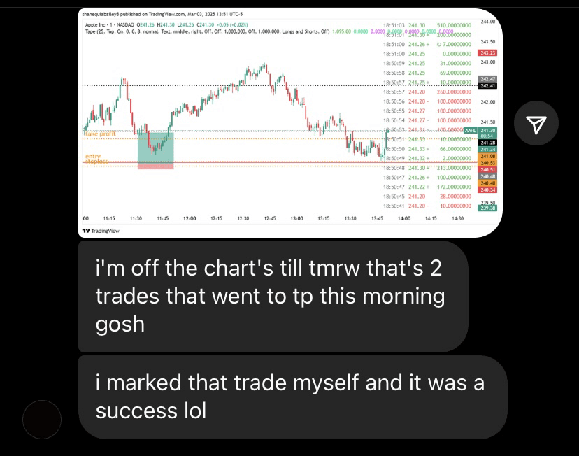 Student review screenshot 31 from Stackmode trading mentorship