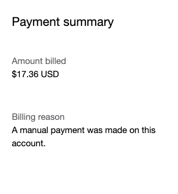 Second Meta ads receipt screenshot for Facebook and Instagram advertising spend