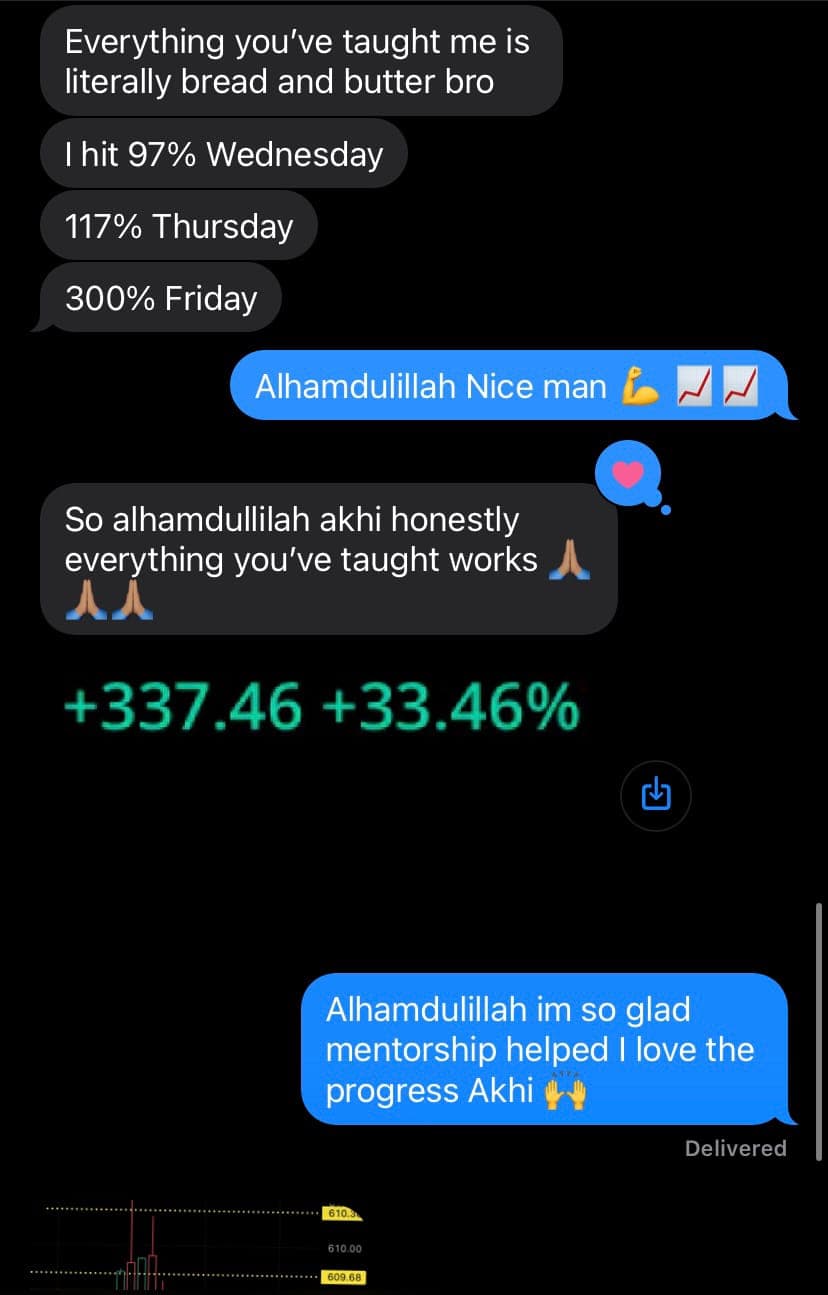 Student feedback screenshot