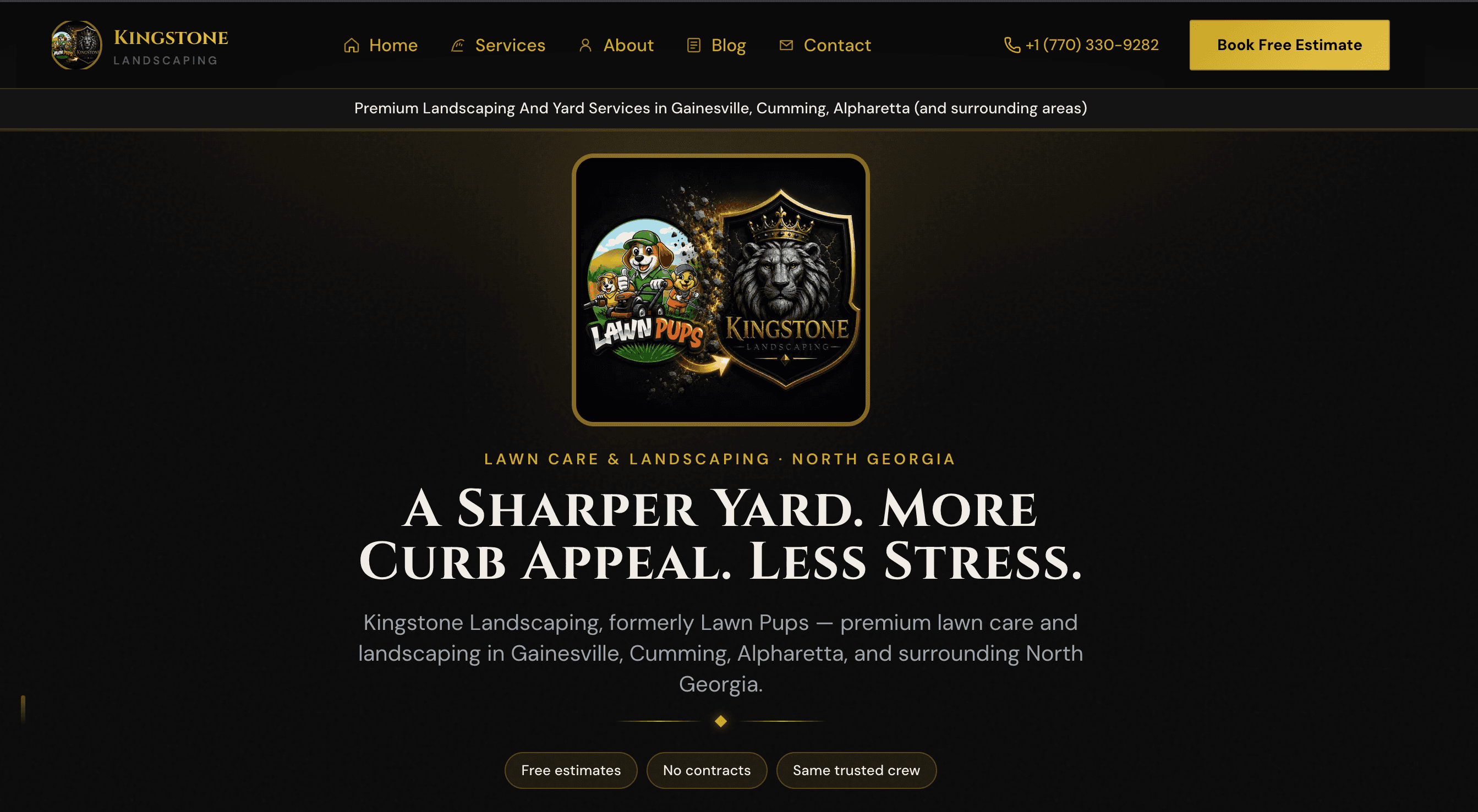 Kingstone Landscaping — website built by StackModeChris at Stackmode Network