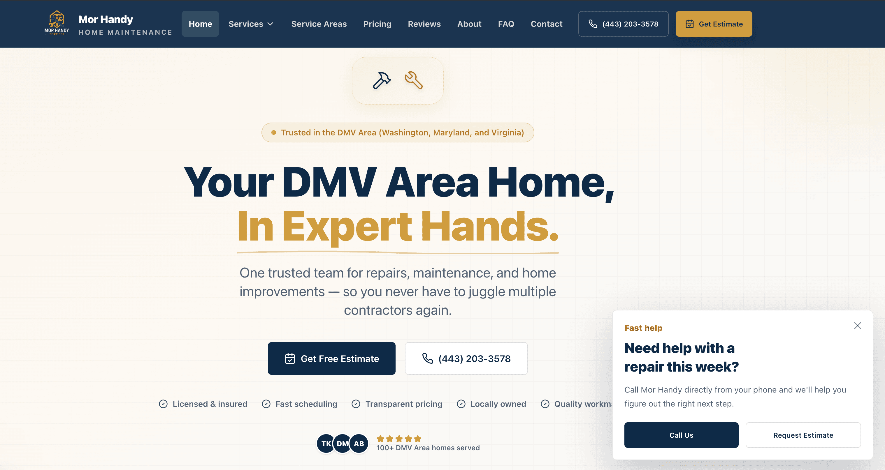 Mor Handy — website built by StackModeChris at Stackmode Network