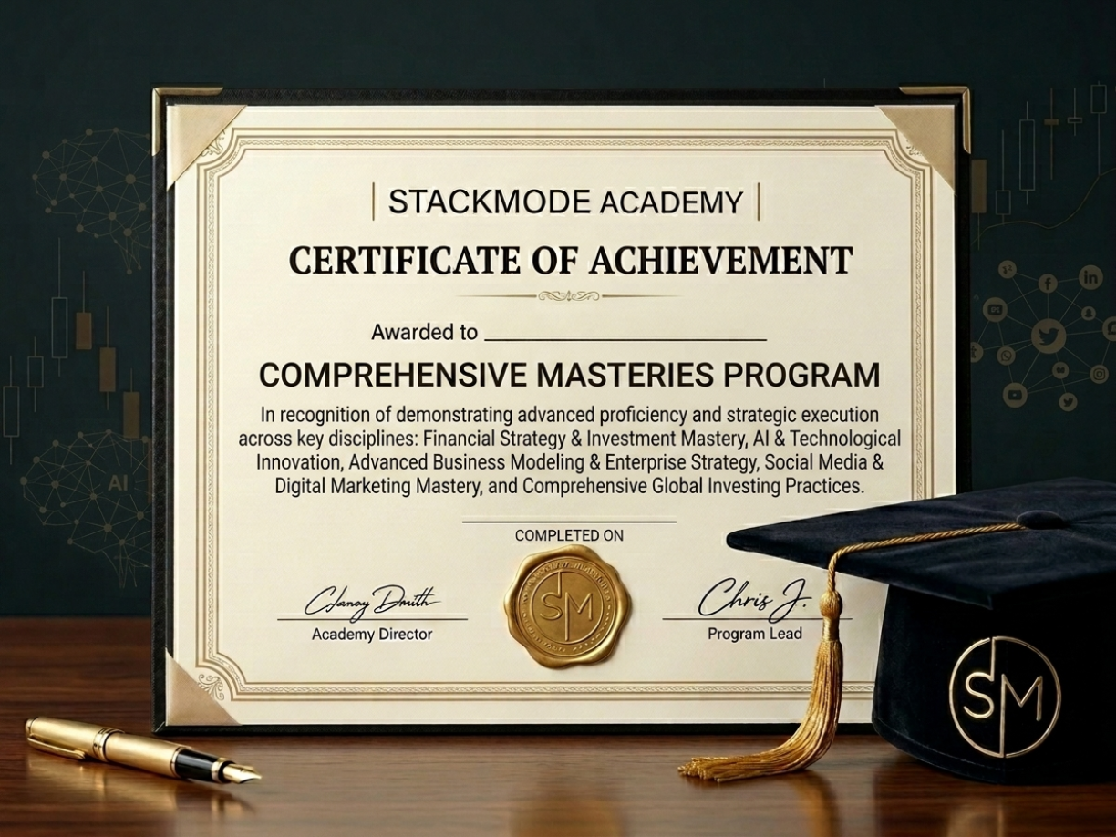 Stackmode Academy certificate preview