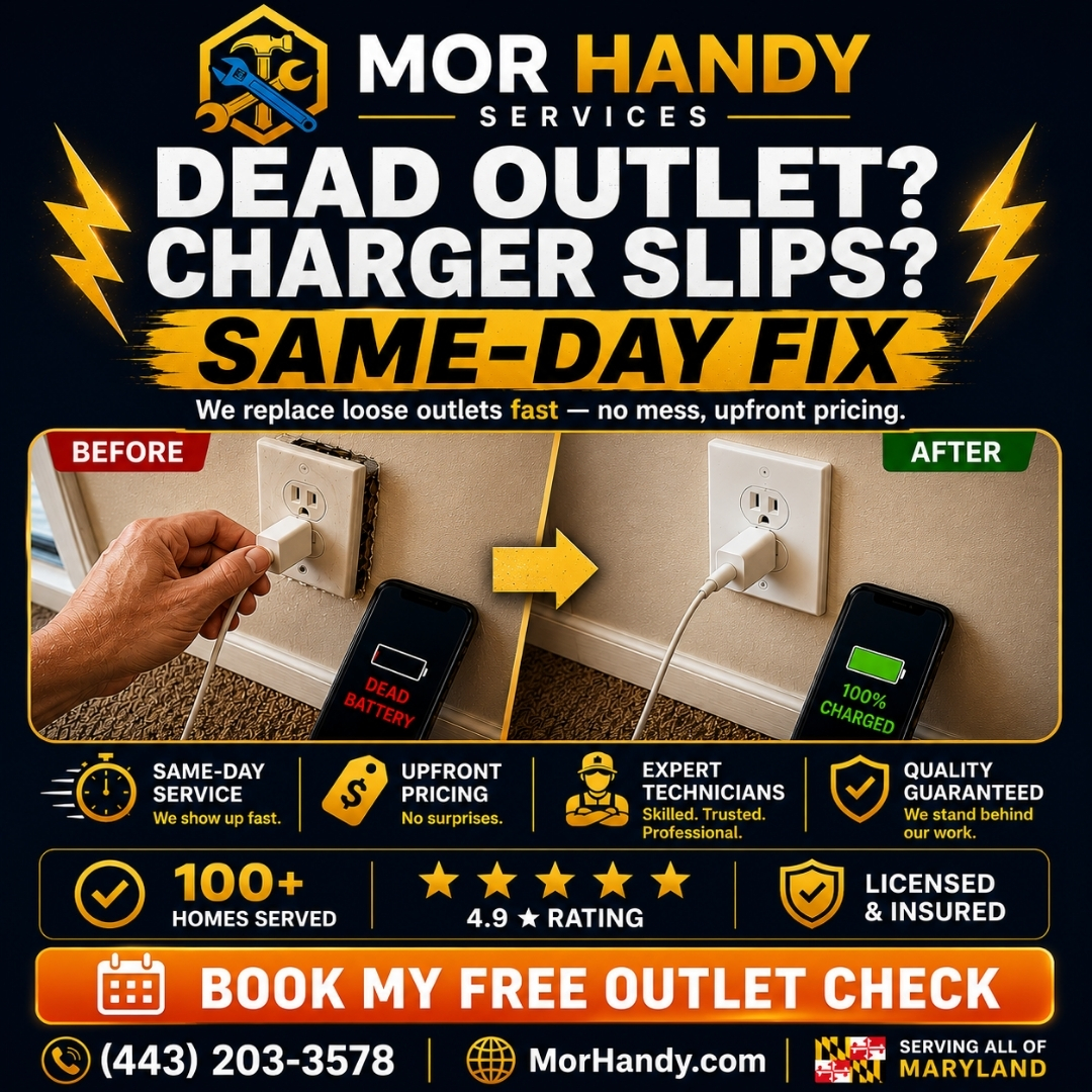 Mor Handy outlet repair ad designed by Stackmode