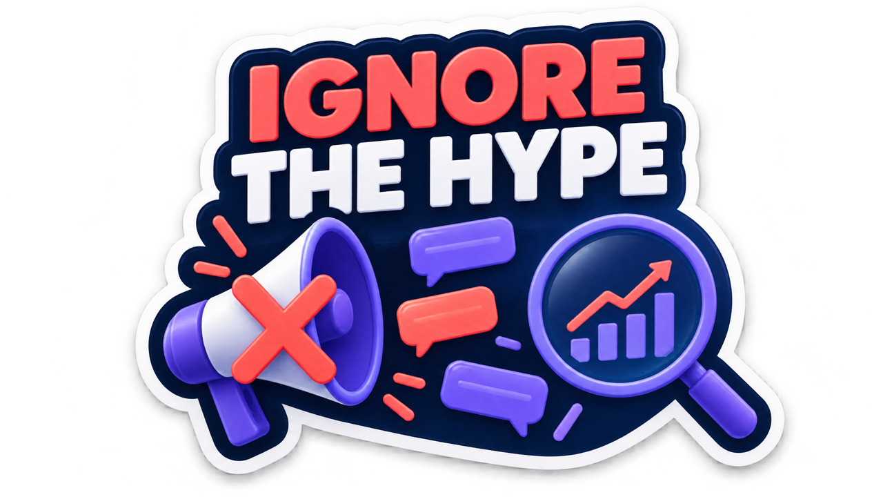 Warning sign showing hype and promoter traps to avoid in penny stock trading