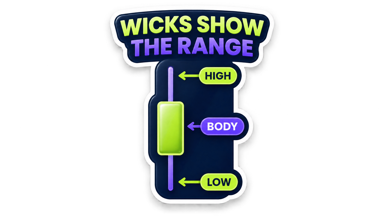 Different types of candlestick wicks and their meanings