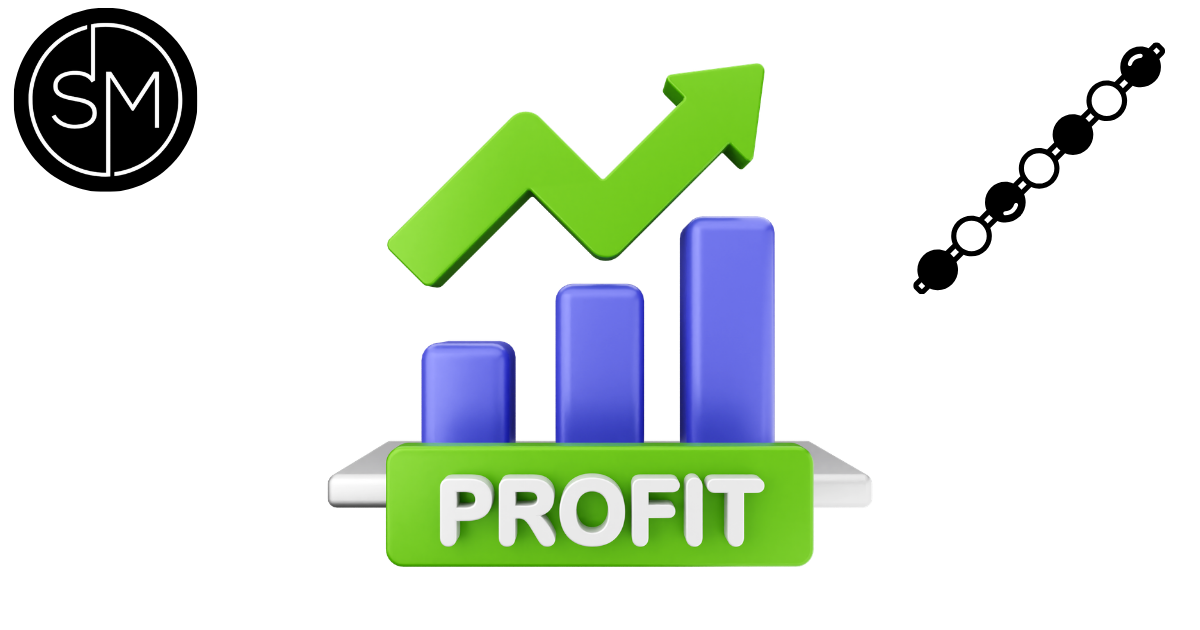 Profit growth graphic for passive swing trading approach
