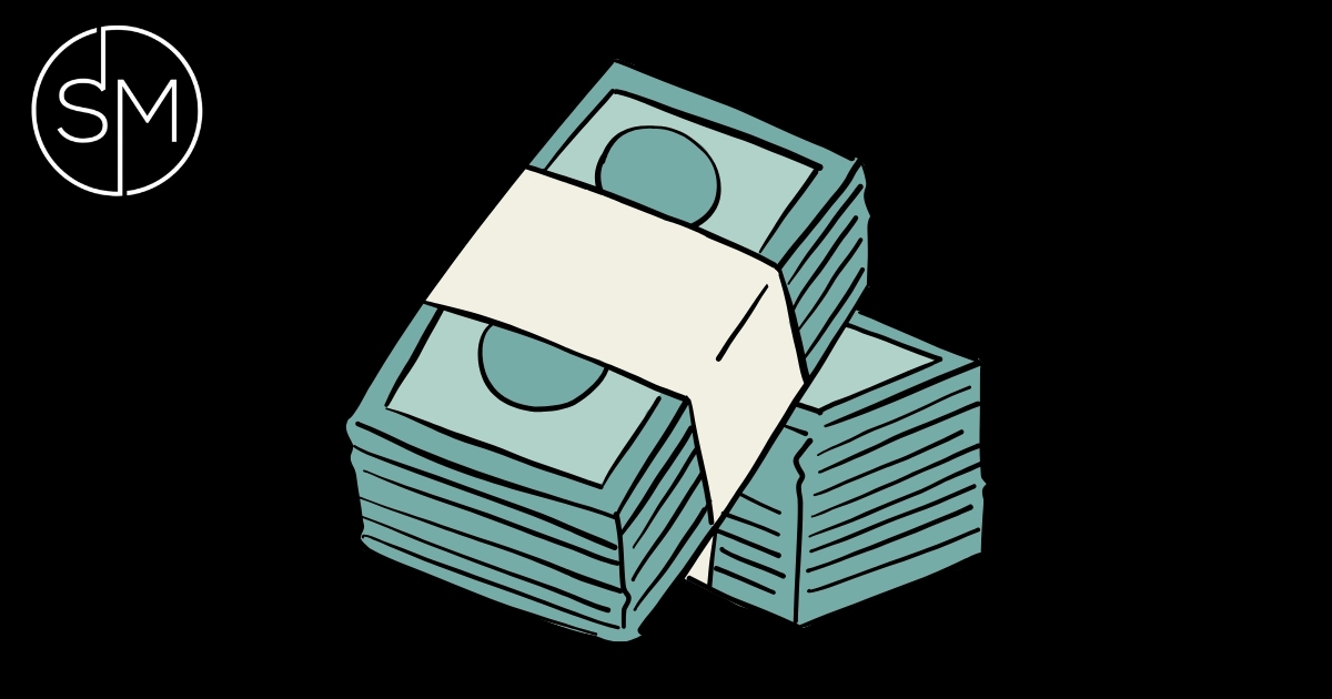 Stack of cash graphic for investing risk and cash management