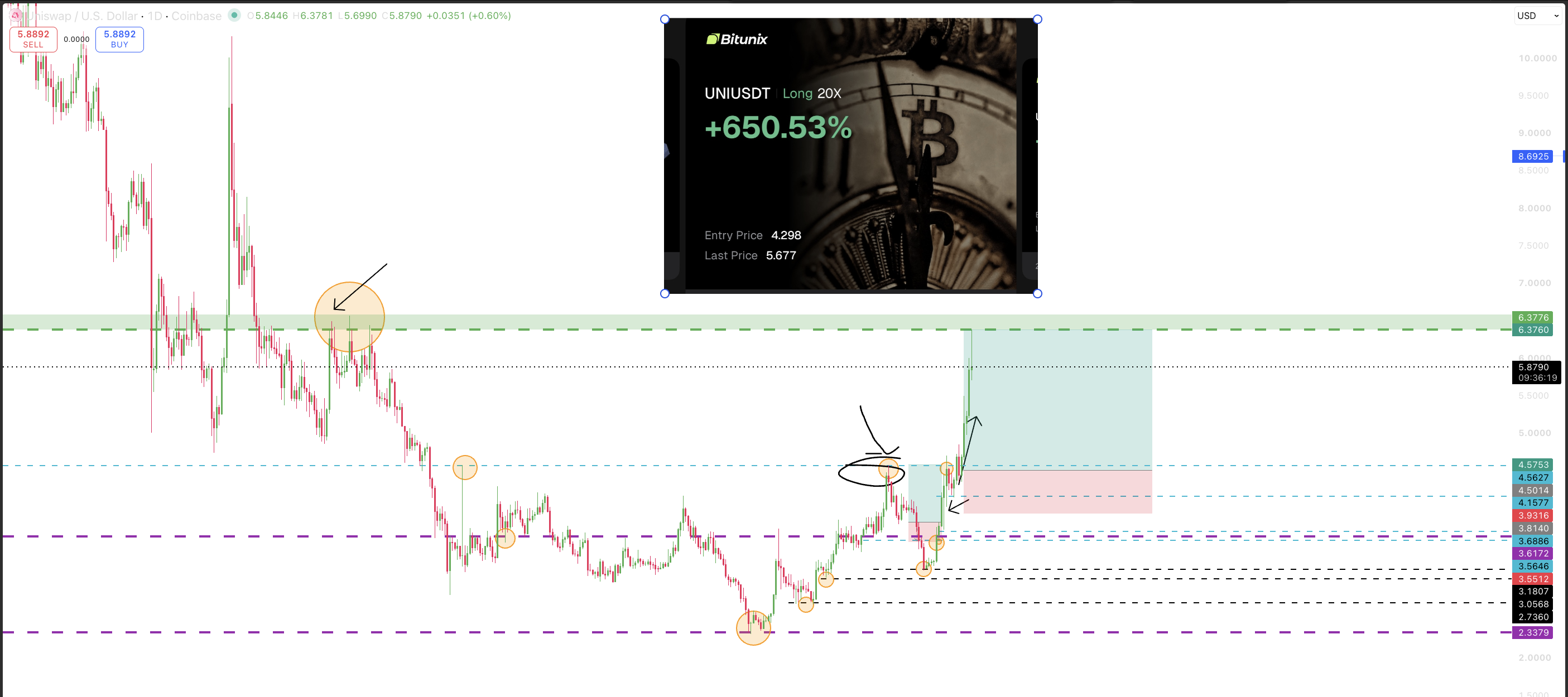 Crypto and memecoin example education proof example 14 shared by Stackmode