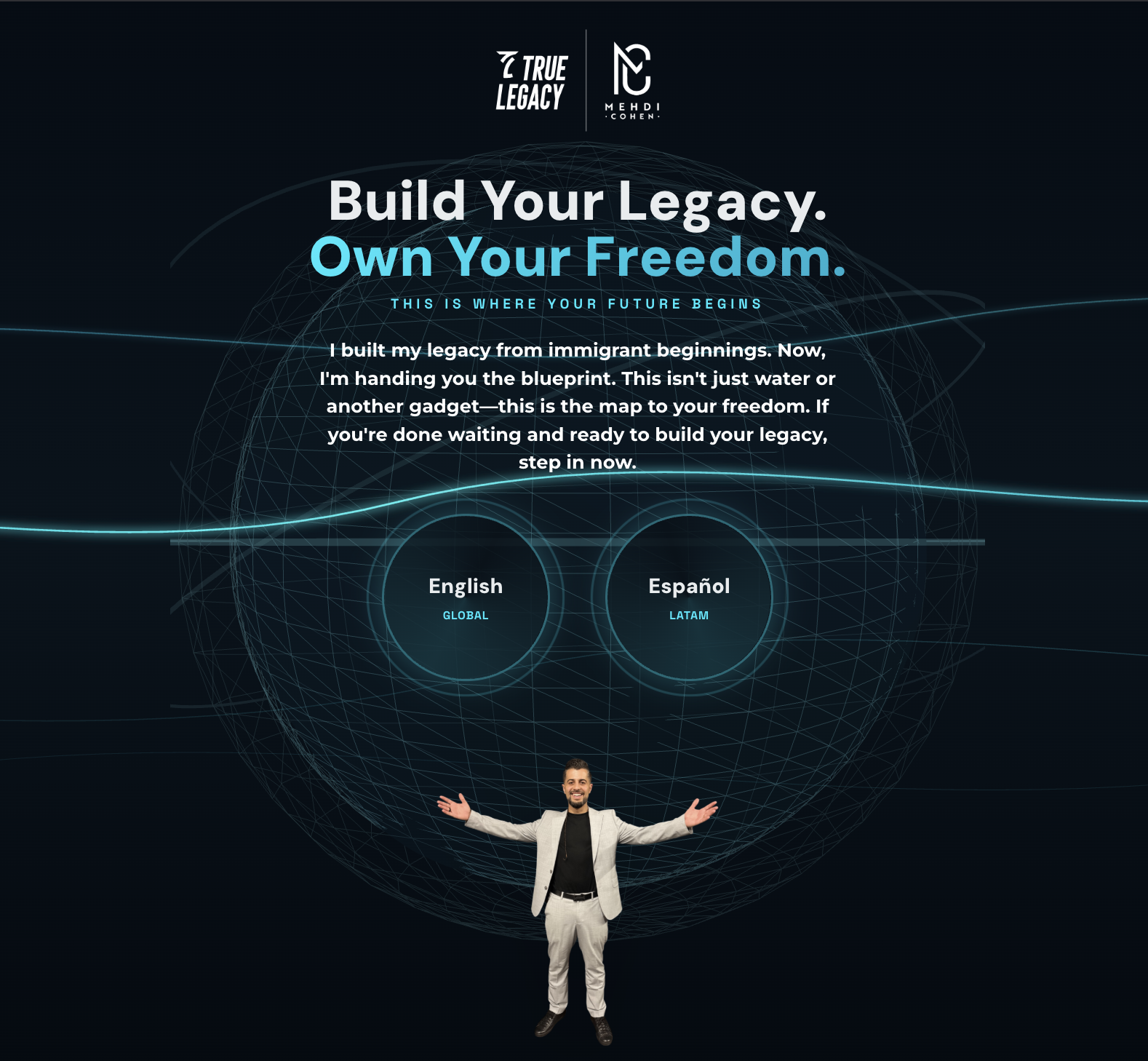 Mehdi Cohen website preview by Stackmode