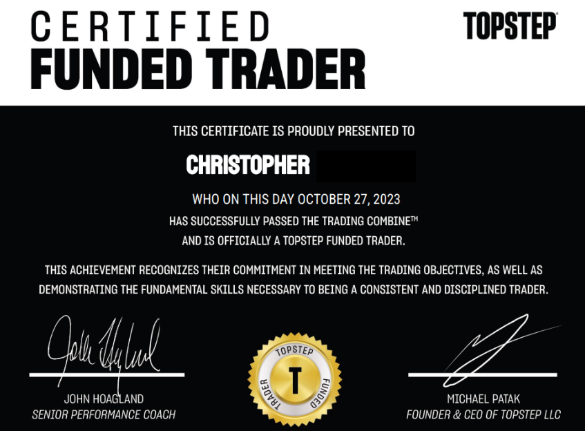 Stackmode Academy member result - Stackmodechris